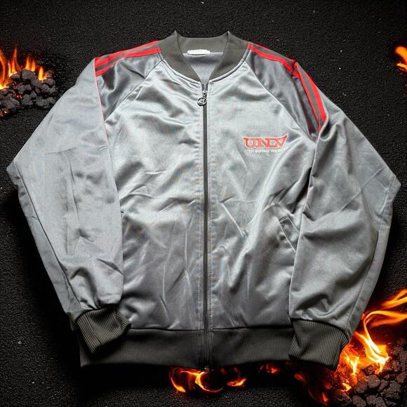 Vintage 1988 Rebels UNLV Medium Track Jacket University Of Nevada Las Vegas - Picture 1 of 7